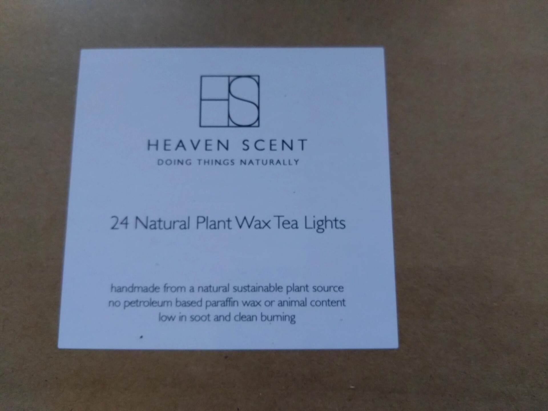 heaven scent tealight candles unscented (x24 tealights)