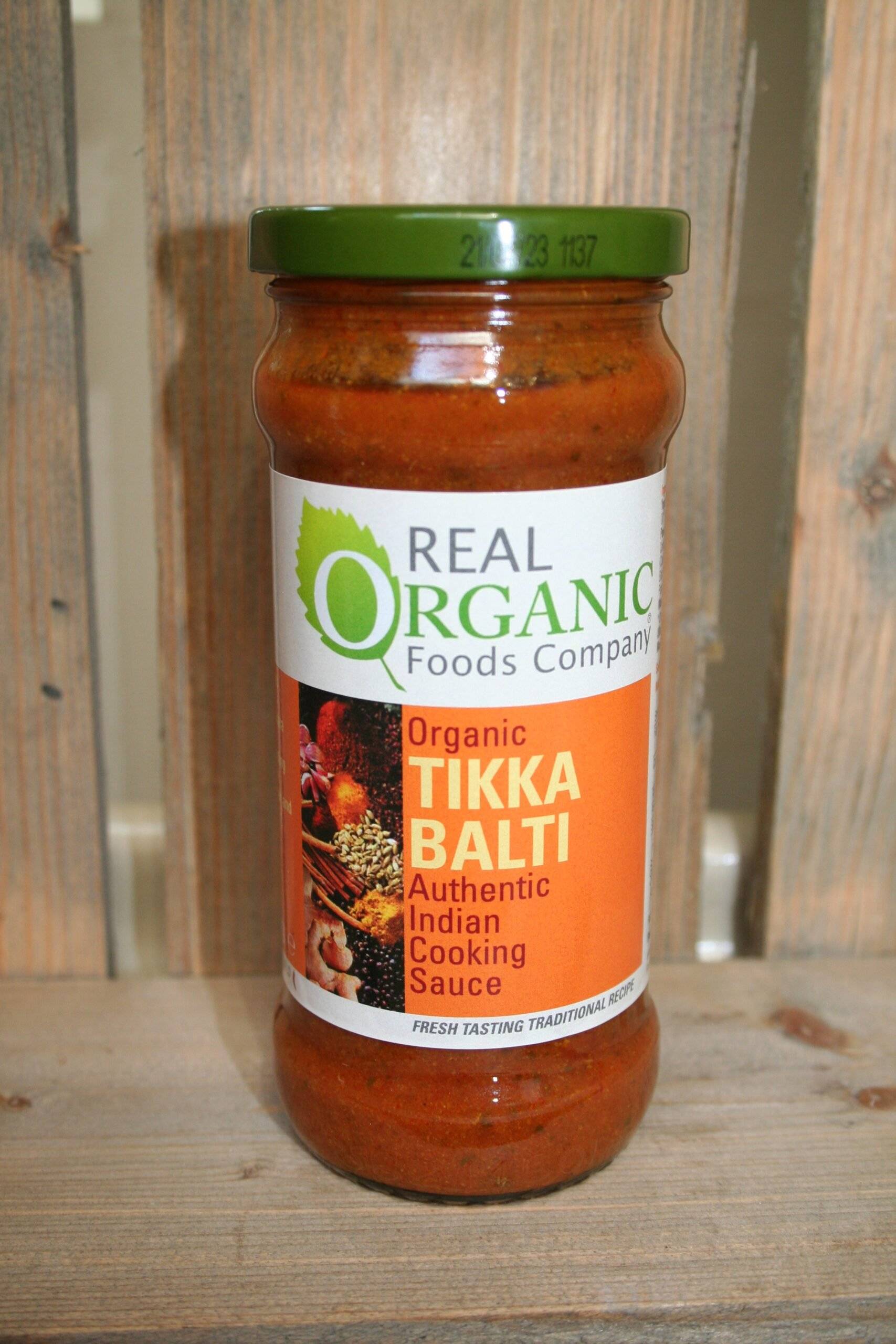 Real Organic Food Co organic tikka balti authentic Indian cooking sauce