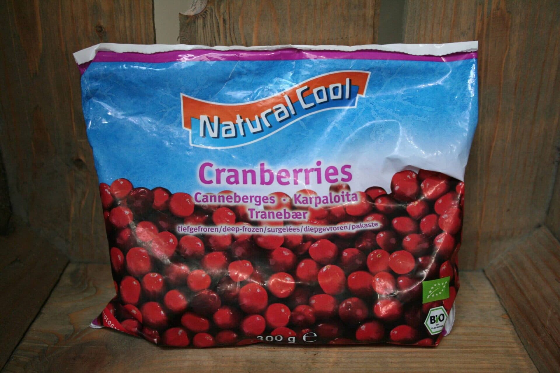 Natural Cool organic frozen cranberries