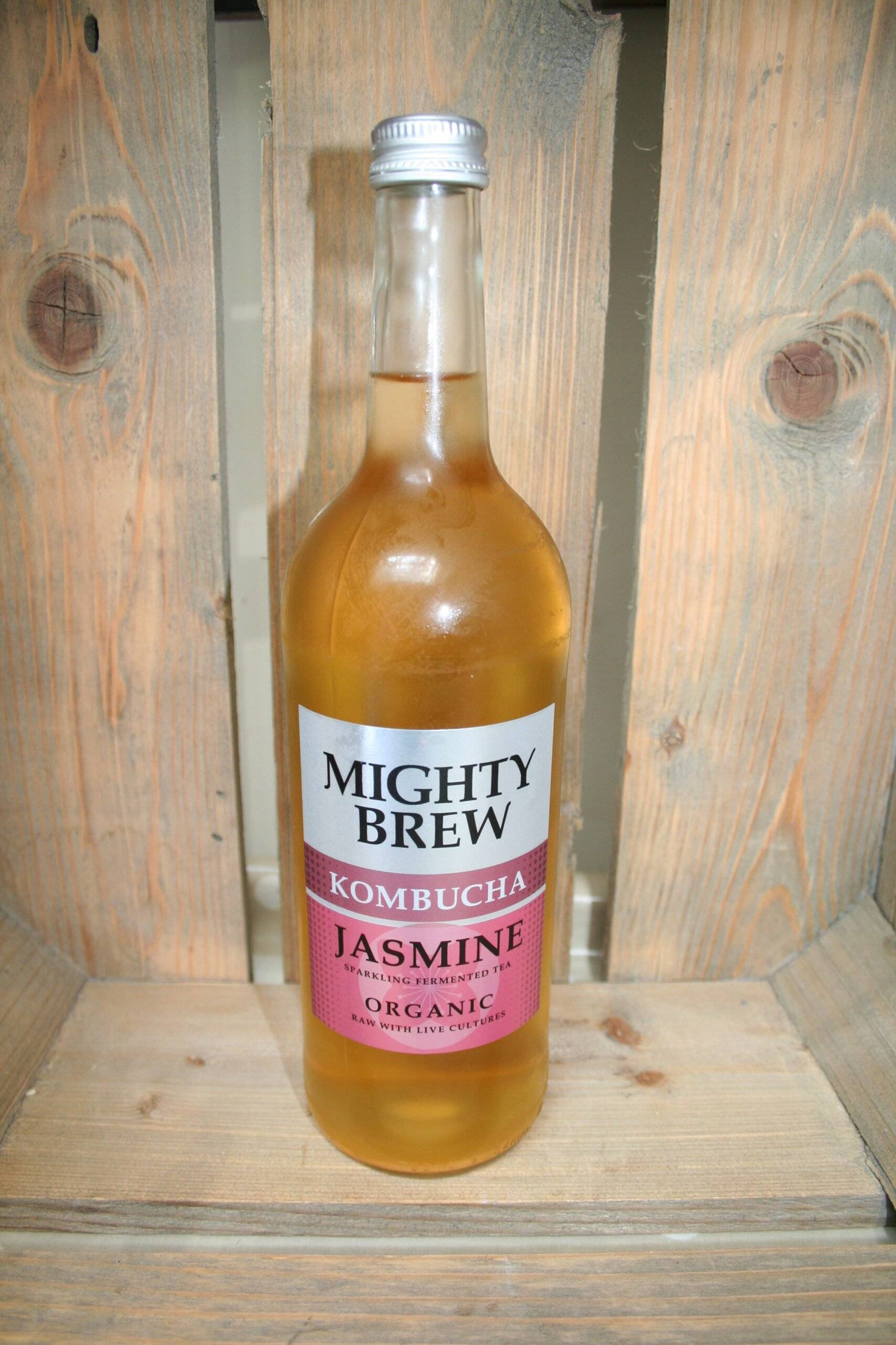 Mighty Brew jasmine kombucha