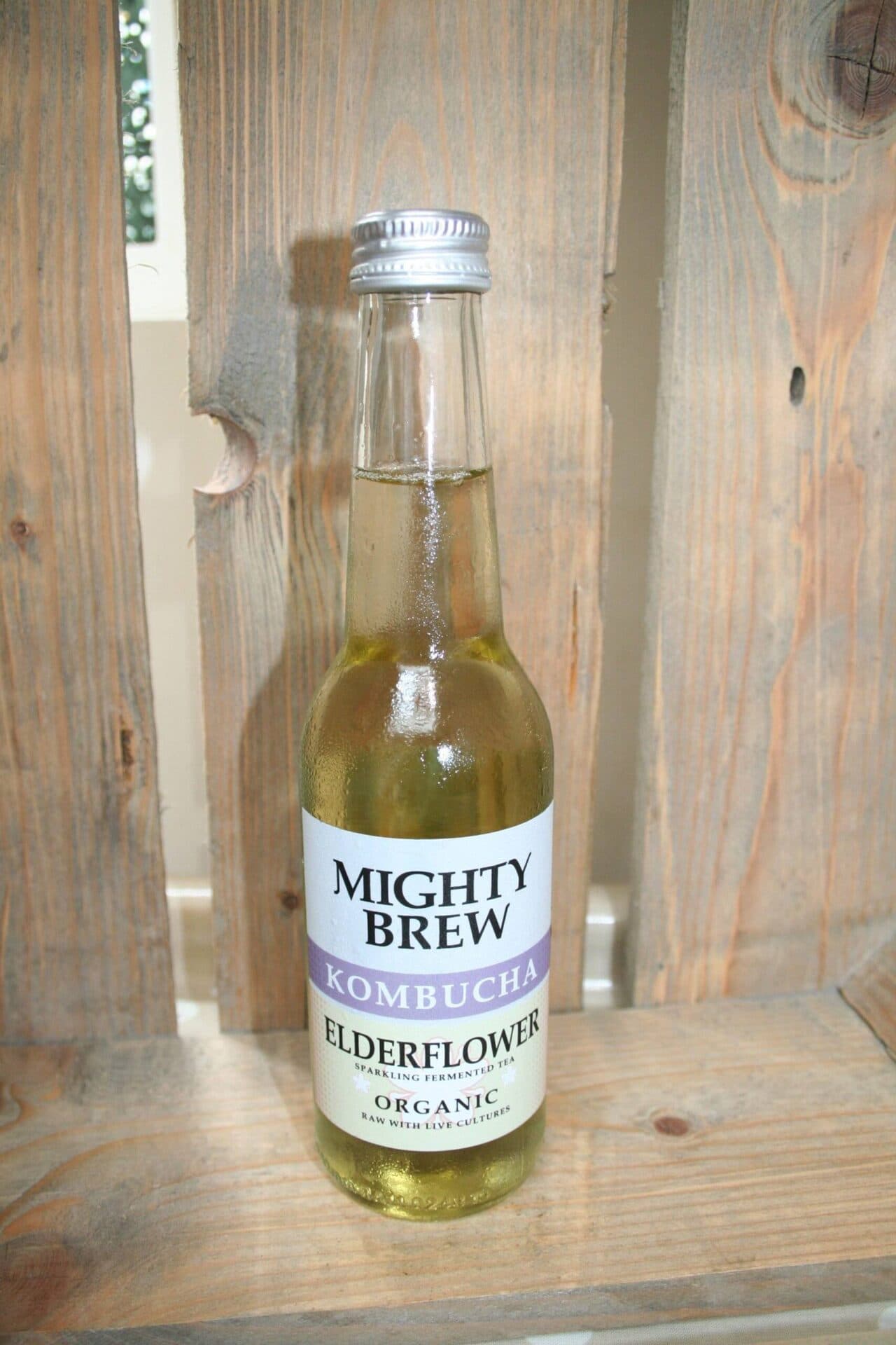 Mighty Brew elderflower kombucha