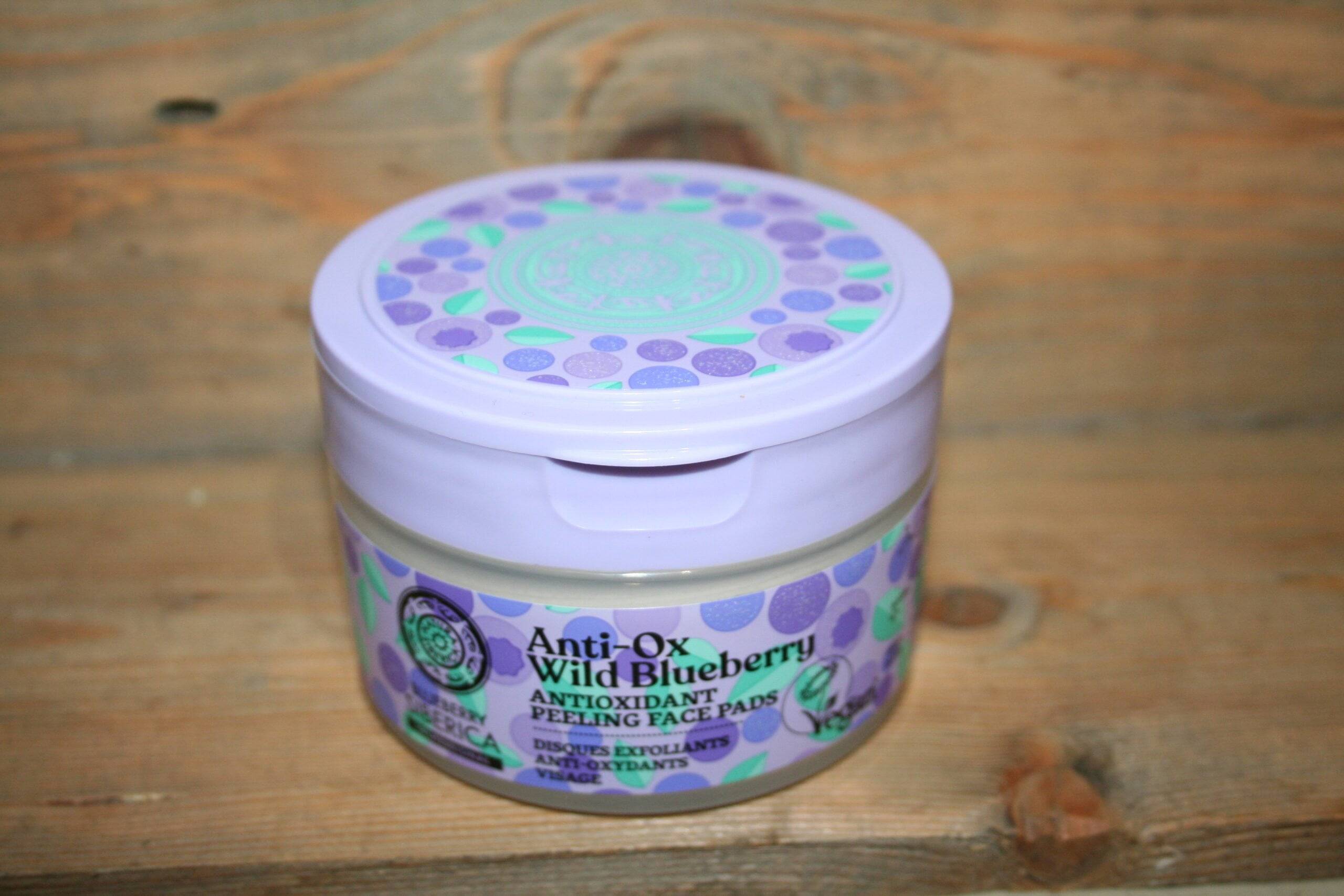 Natura Siberica anti ox wild blueberry peeling face pads
