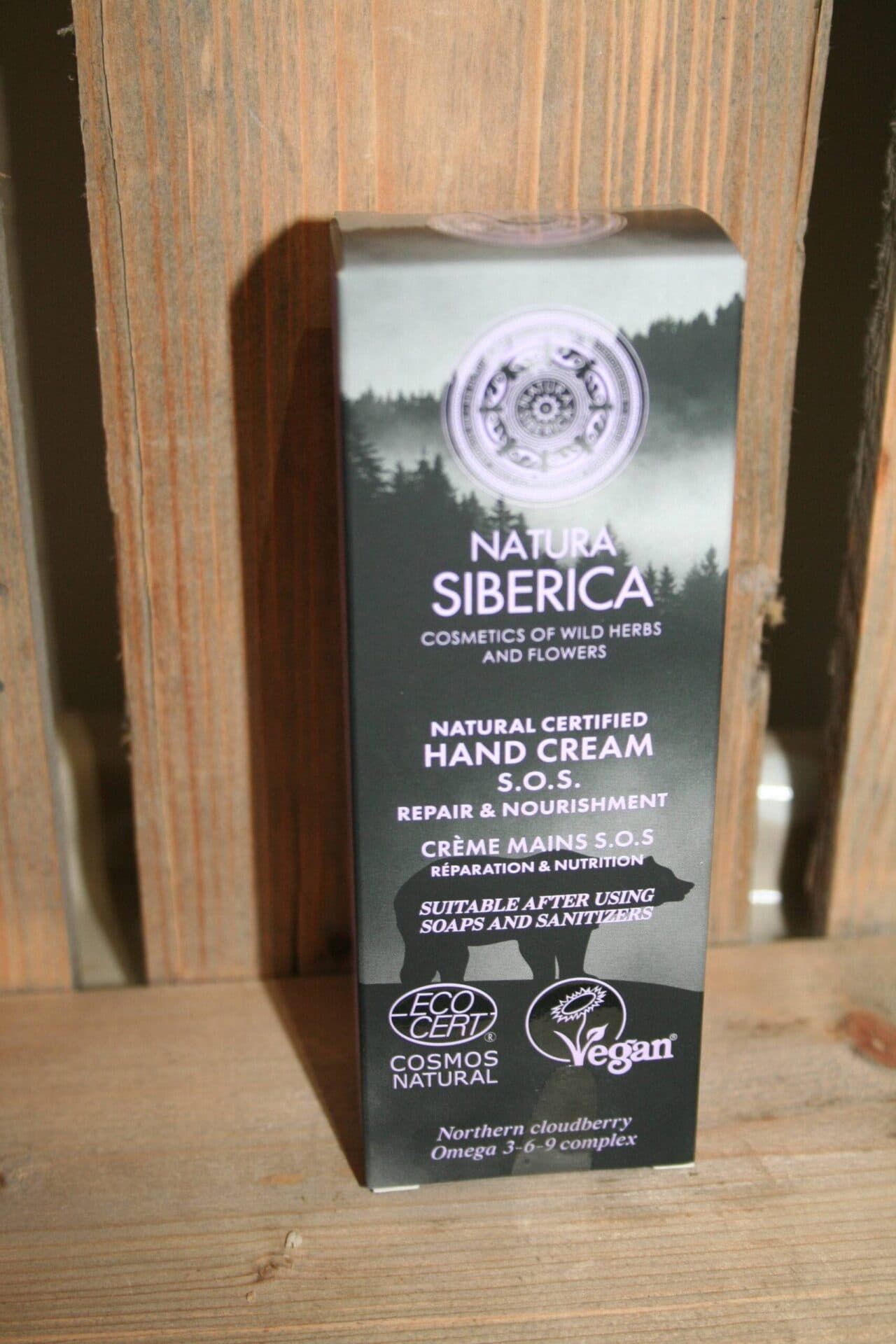 Natura Siberica hand cream sos