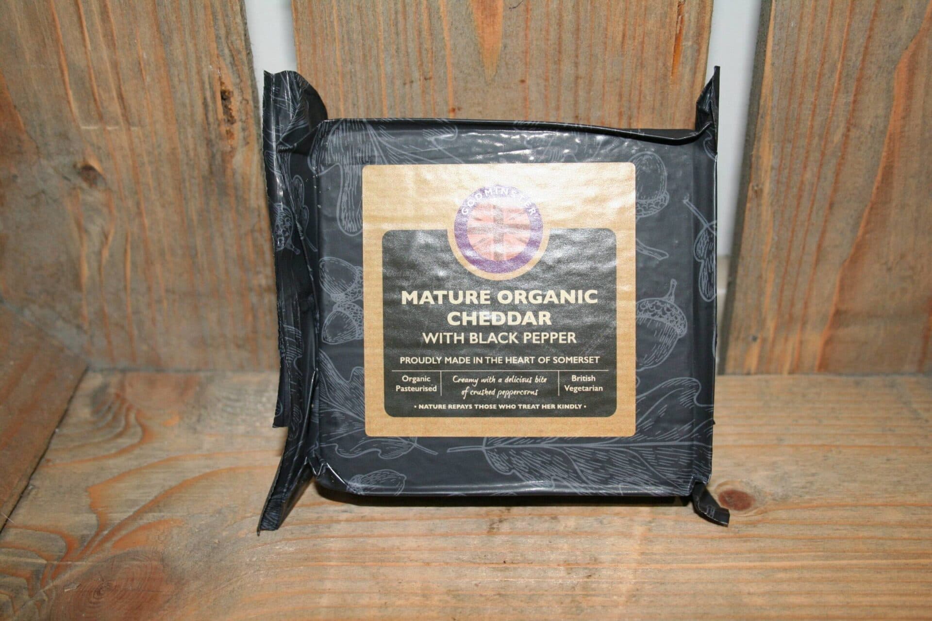 Godminster mature organic cheddar with black pepper