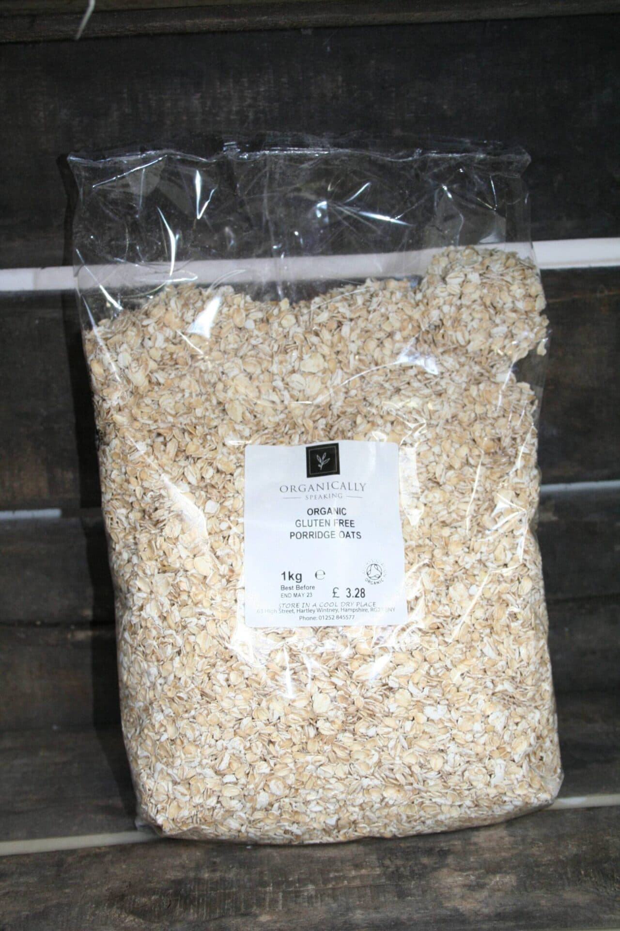 Organically Speaking gluten free porridge oats