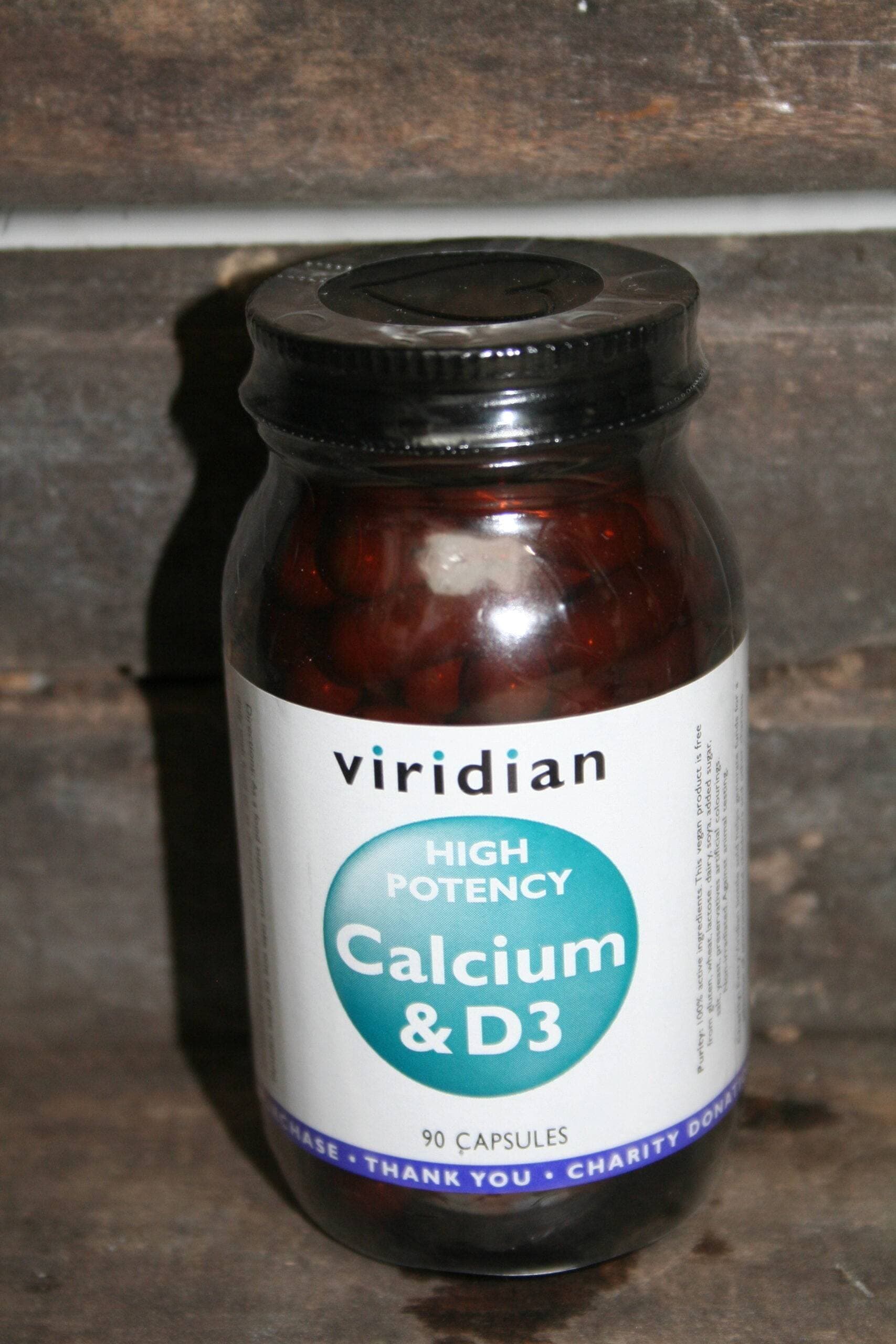 Viridian high potency calcium & D3