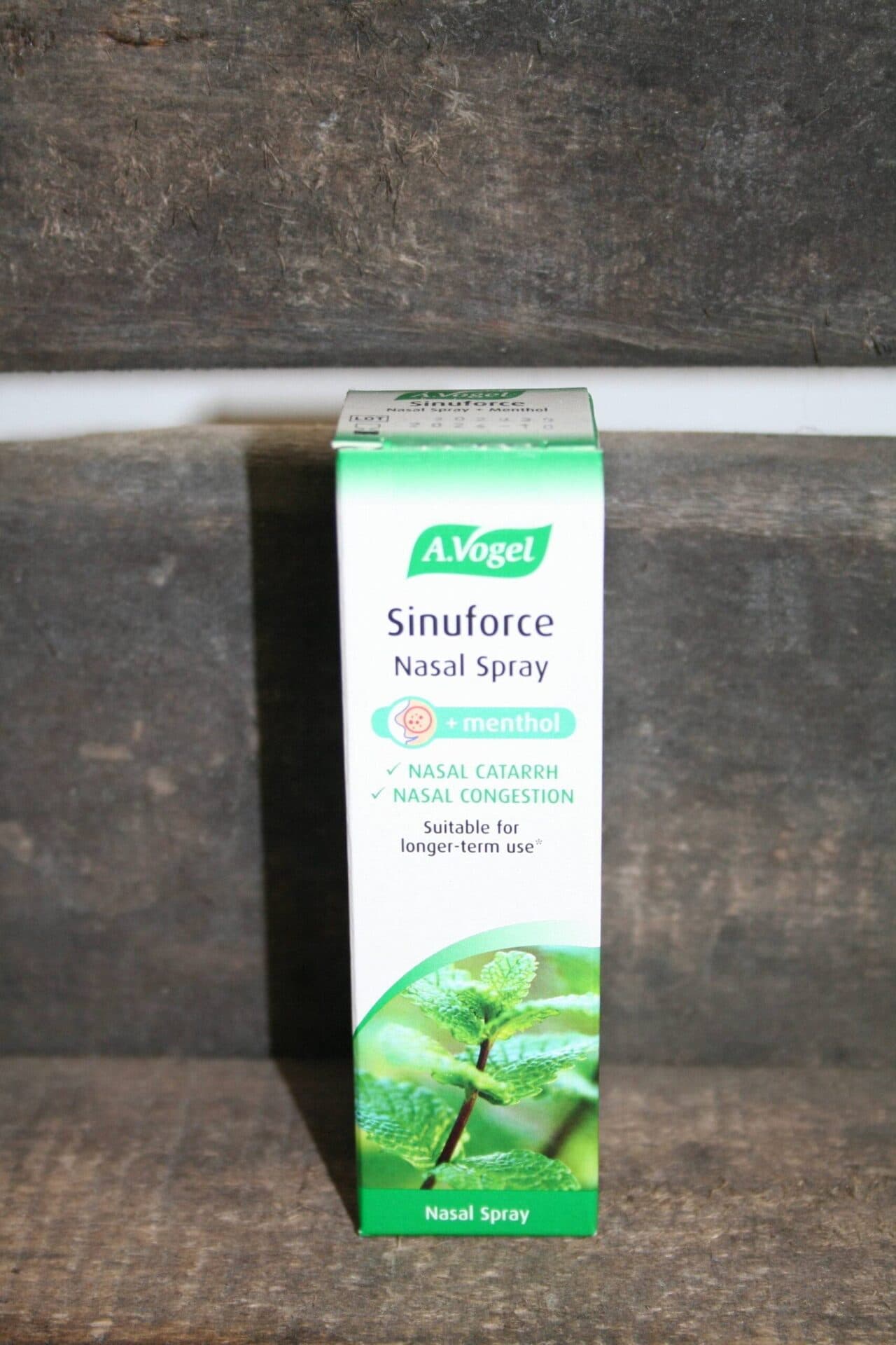 A Vogel Sinuforce nasal spray with menthol