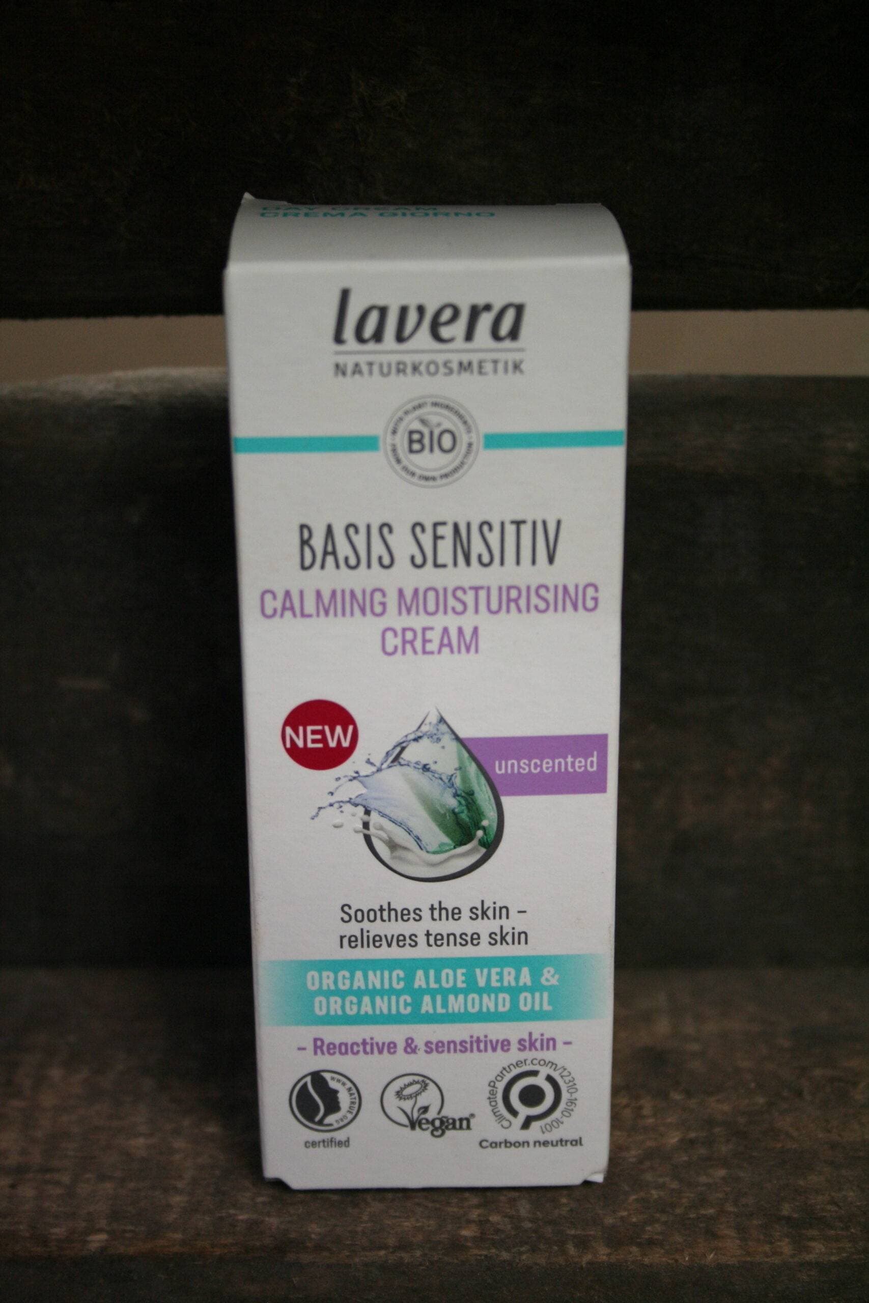 Lavera calming moisturising cream organic aloe vera & almond oil