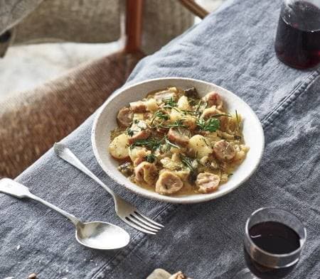 Cook sausage casserole