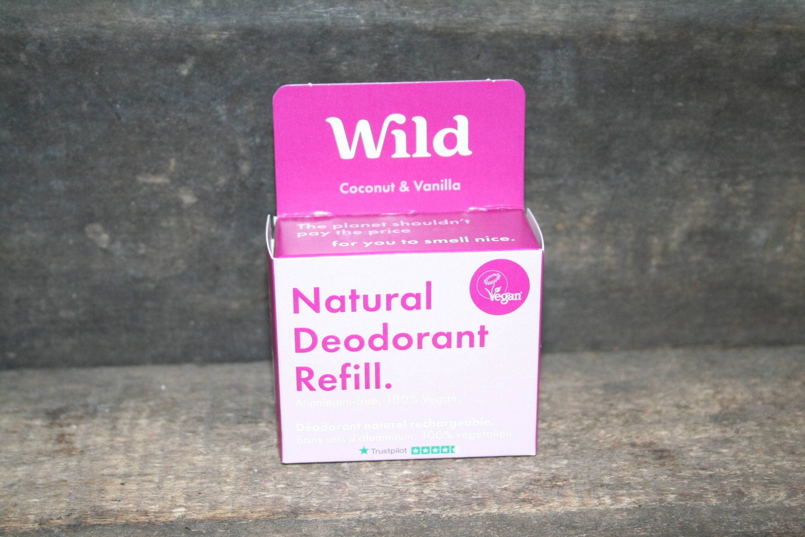 Wild natural deodorant refill coconut & vanilla