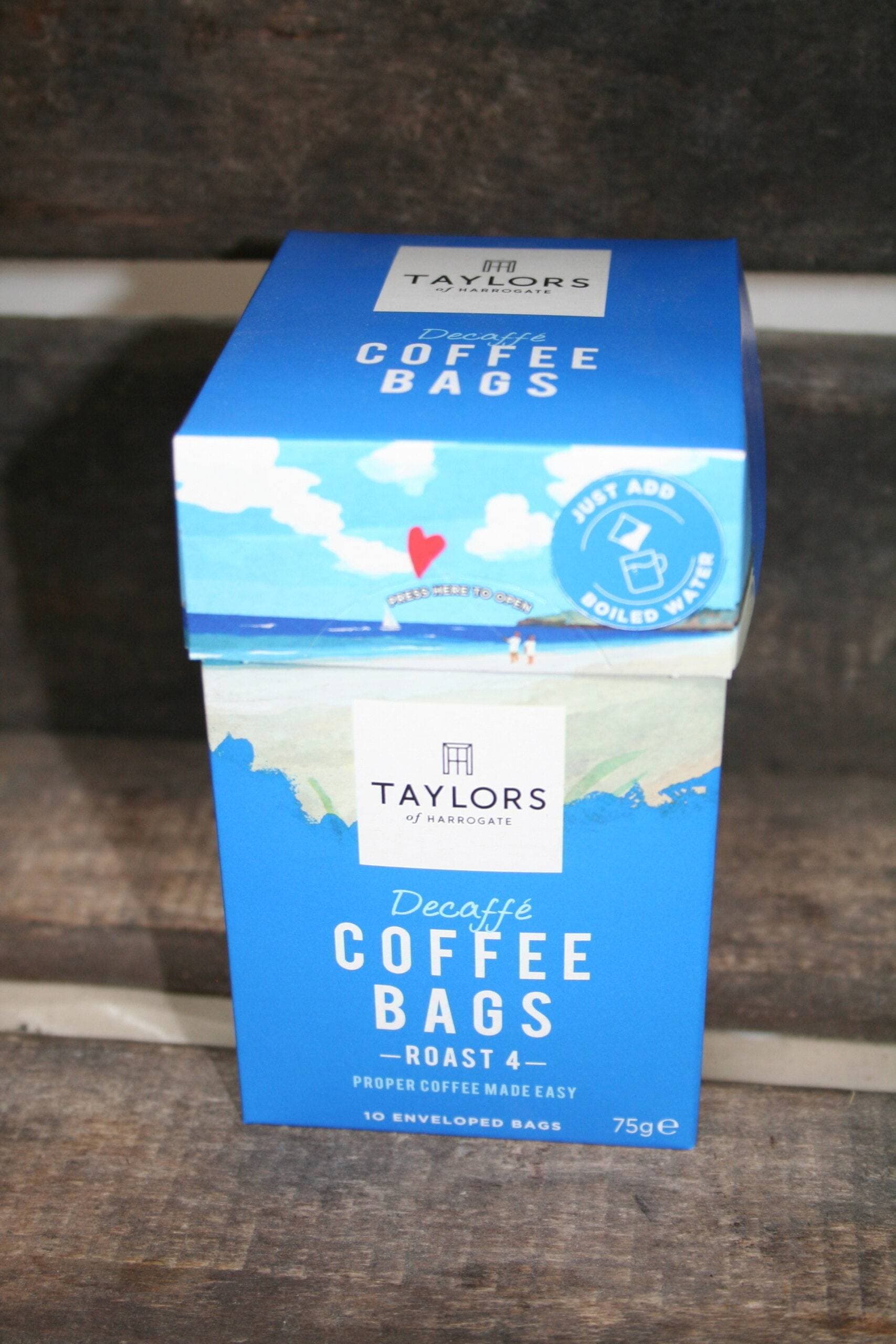 Taylors decaff coffee bags