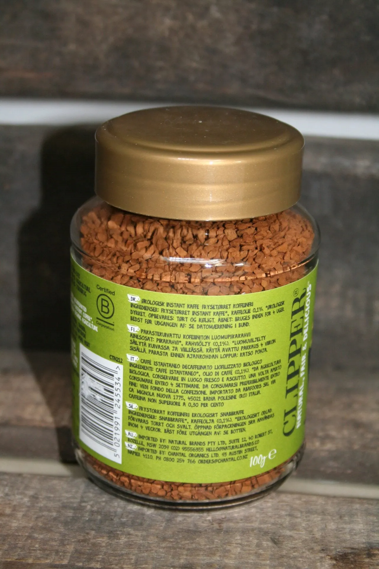 Clipper organic decaf coffee