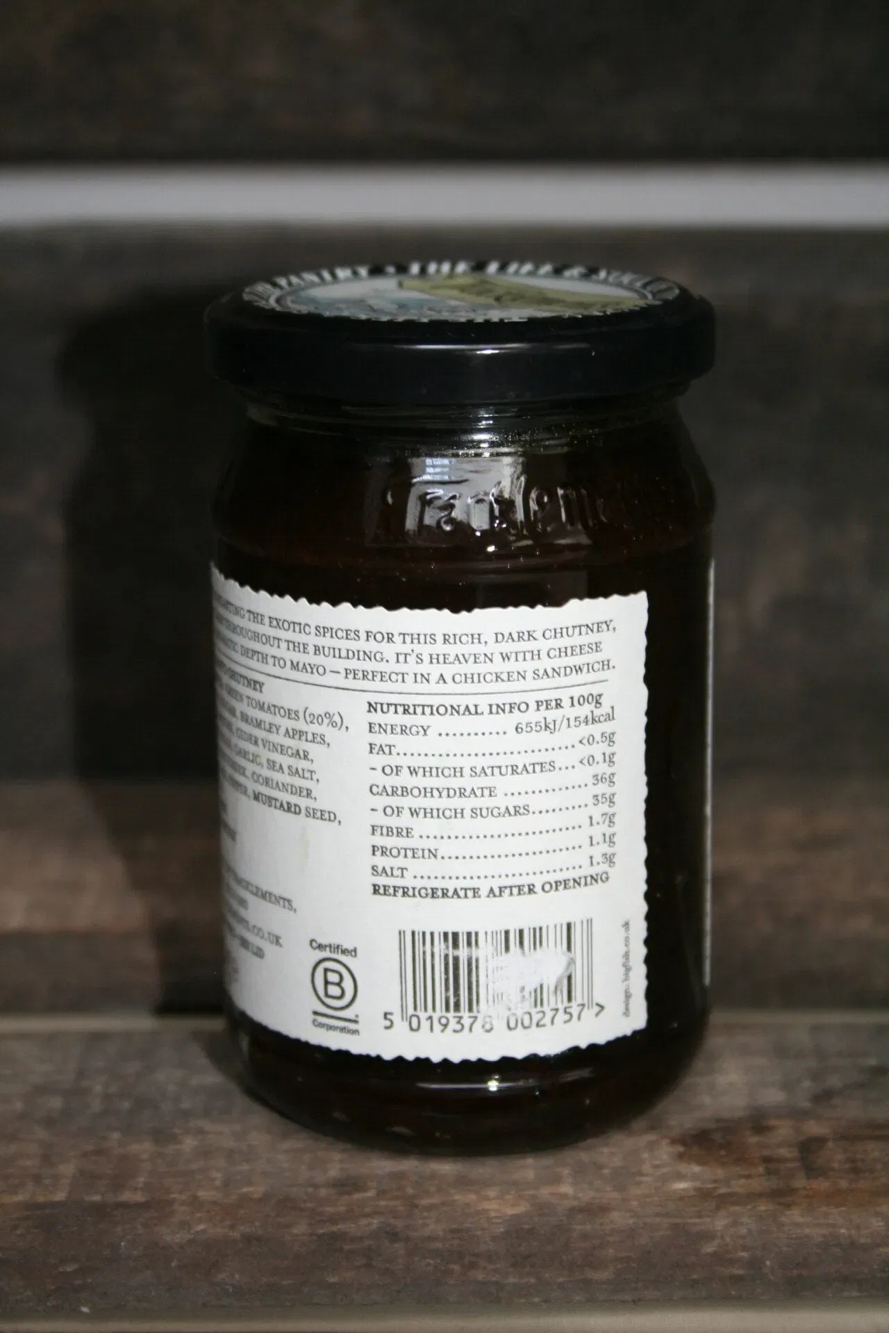 Tracklement green tomato chutney
