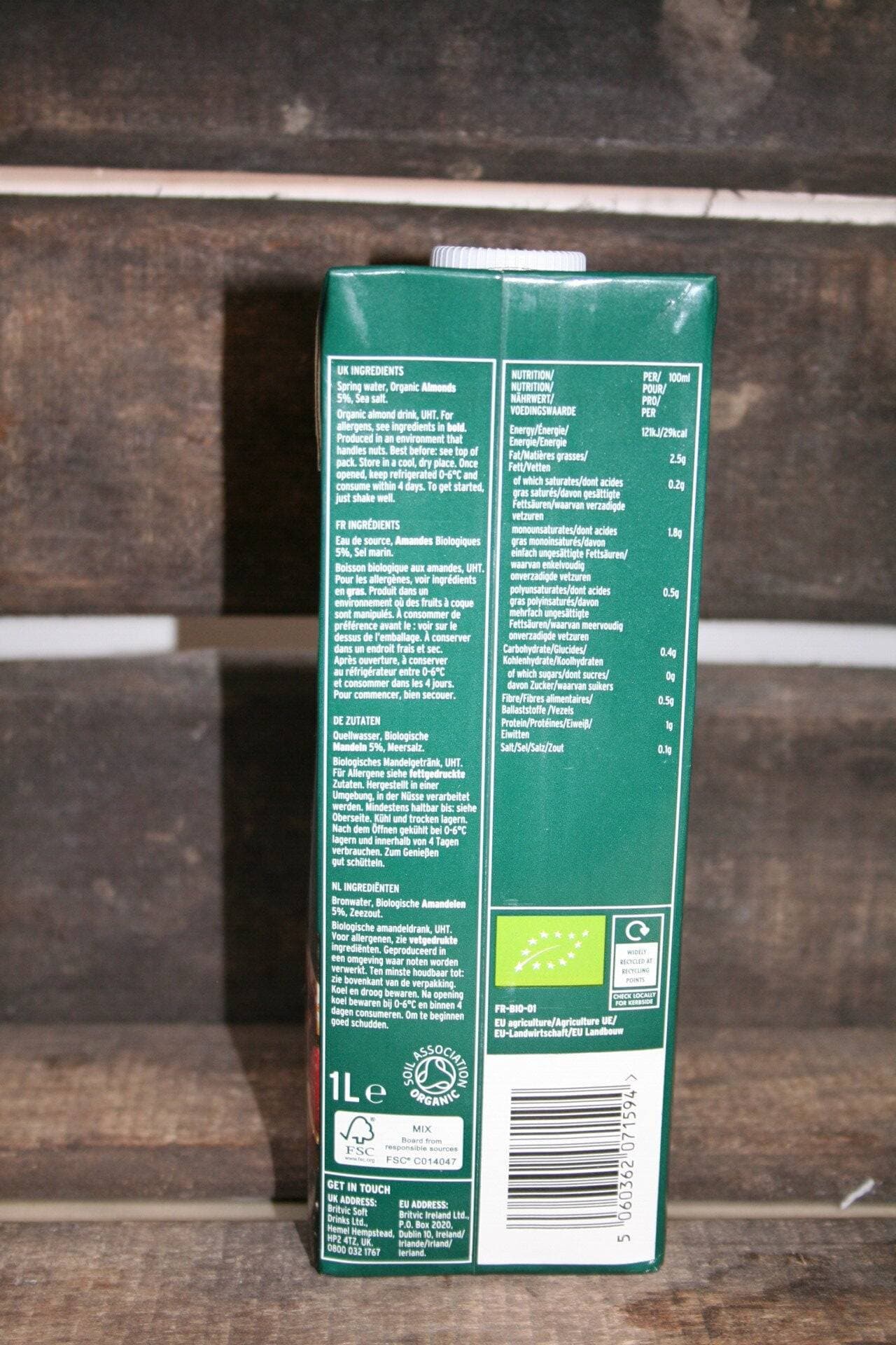 Plenish organic almond milk