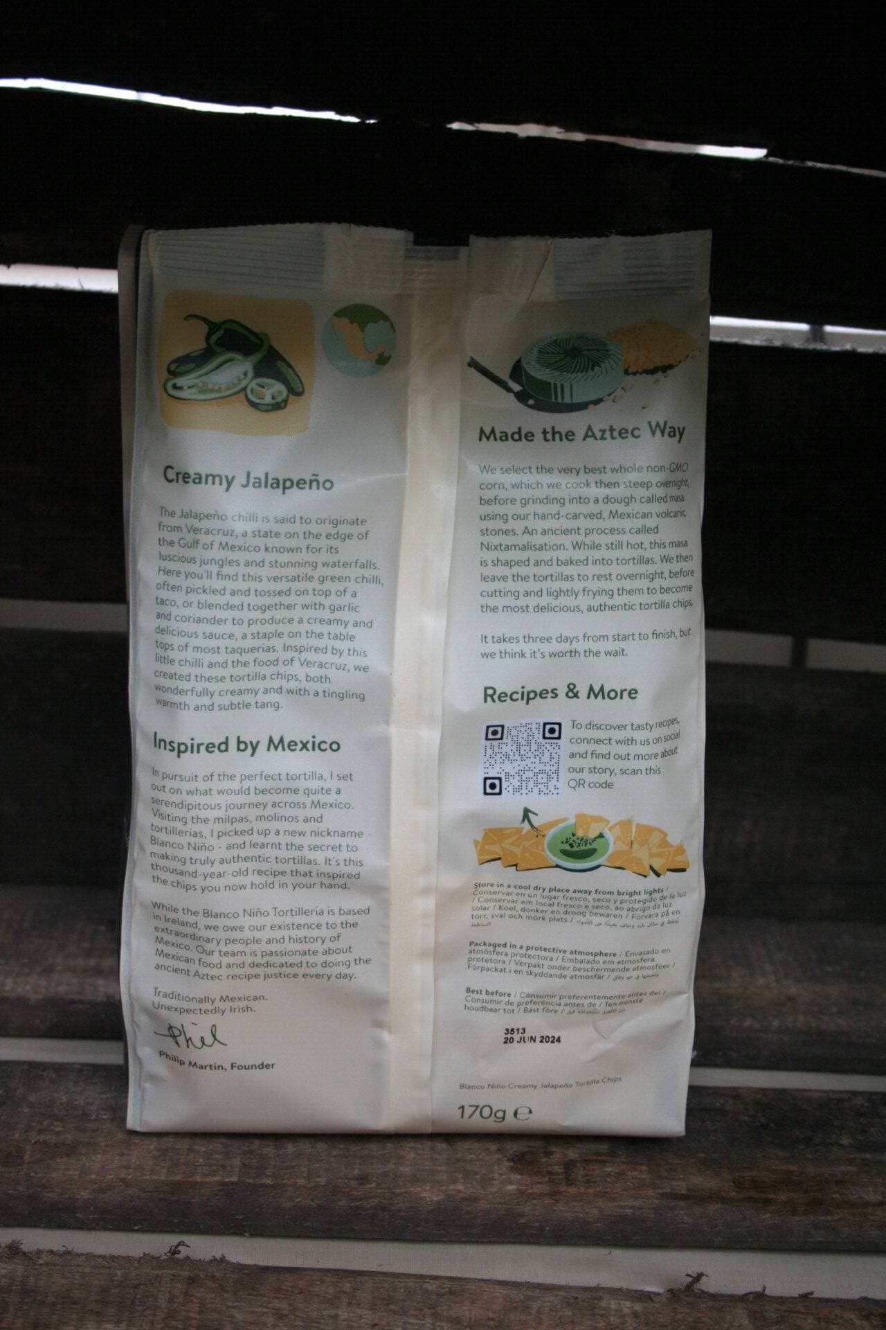 Blanco nino creamy jalapeno tortilla chips
