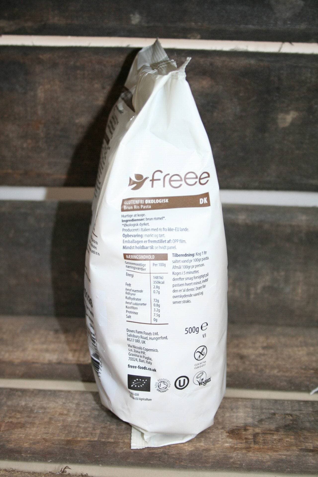 Doves freee brown rice pasta