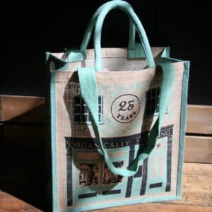 Organically speaking jute bag 25 year