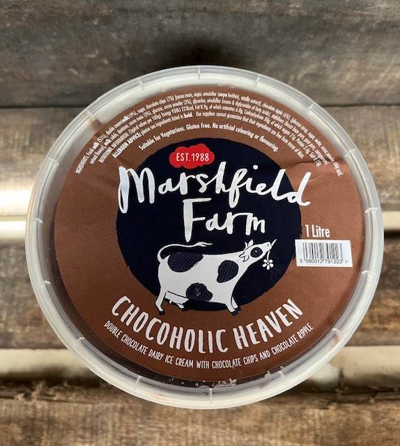 marshfield chocoholic heaven ice cream (1l)
