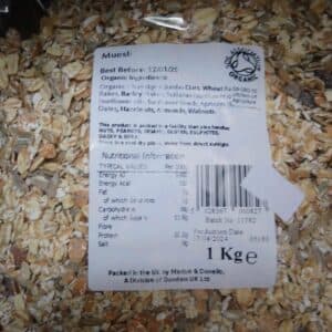 organically speaking organic muesli (1kg)