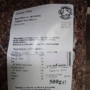 organically speaking organic cacao nibs (500g)