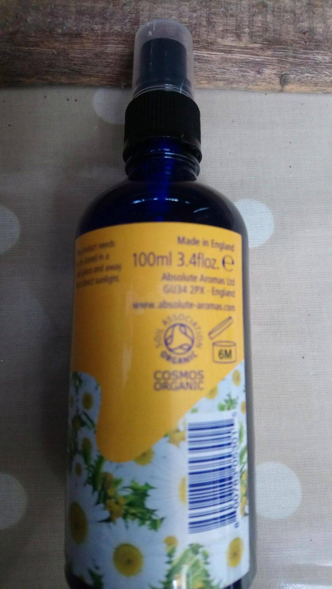 absolute aromas organic roman chamomile spray (100ml)