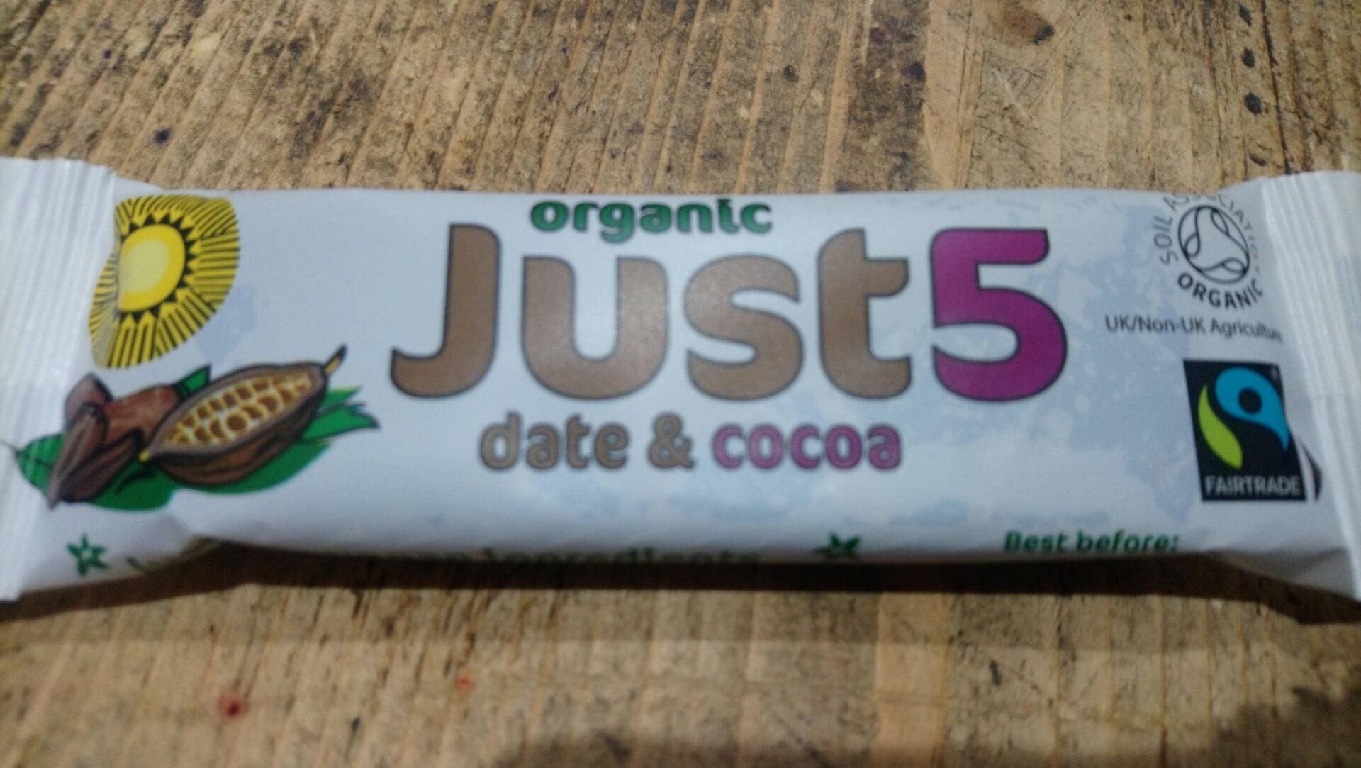 tropical wholefoods organic just5 date & walnut (40g)