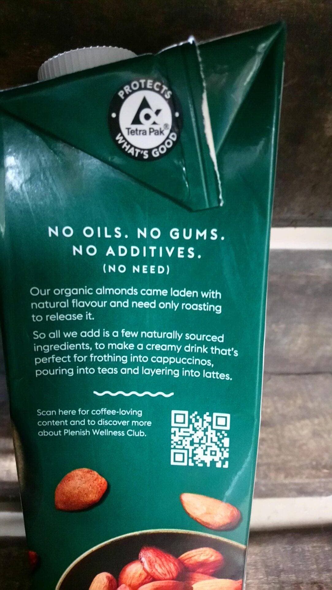 plenish organic barista almond drink (1l)