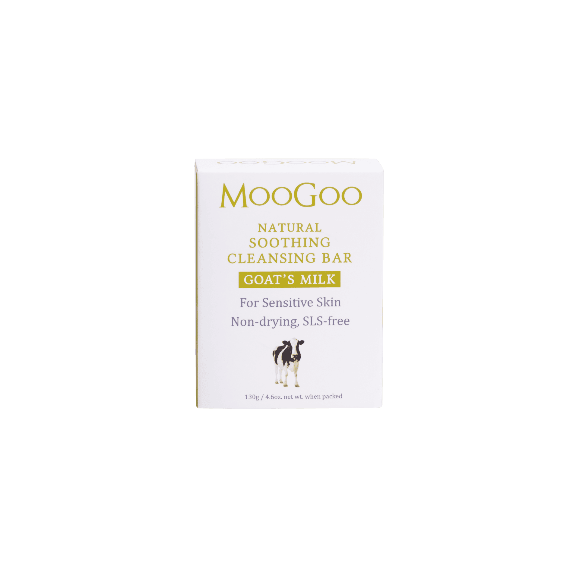 moogoo hydrating cleansing goats milk bar soap (130g)
