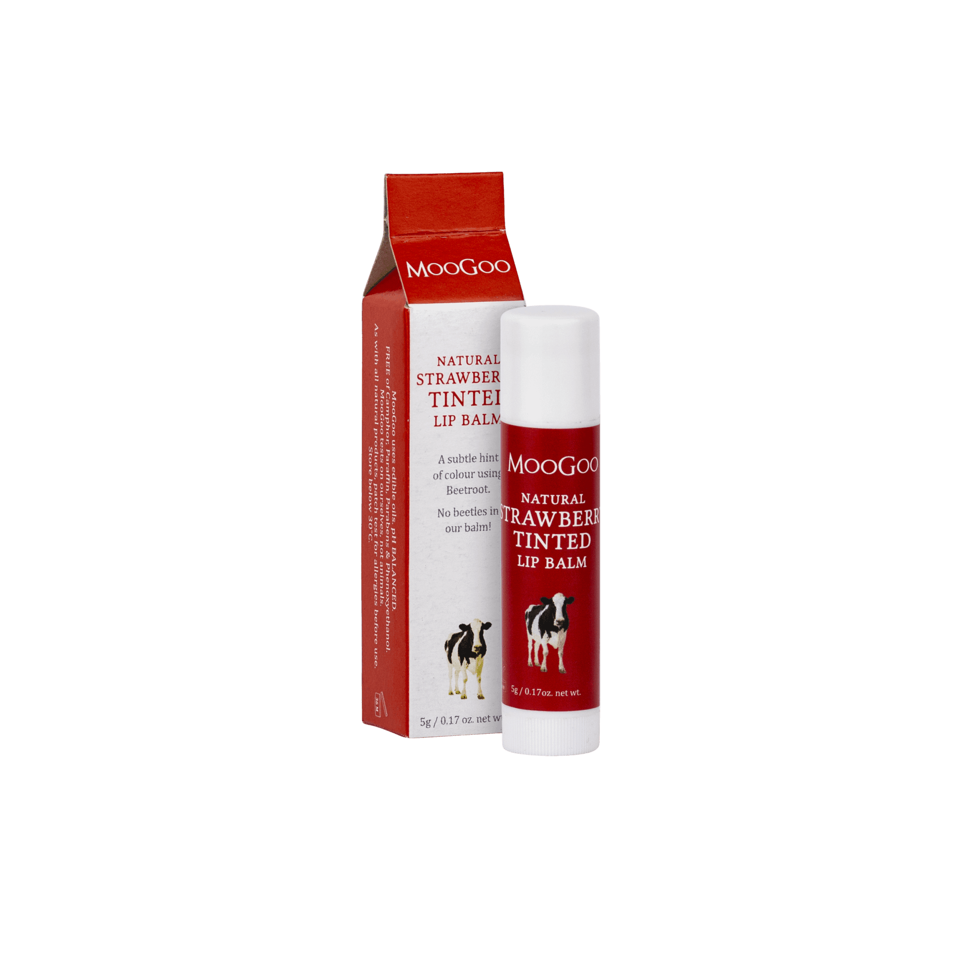 moogoo lip balm strawberry tinted (5g)