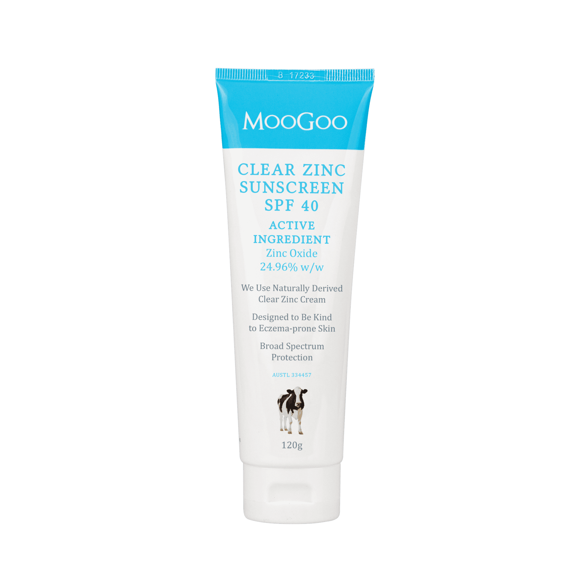moogoo natural sunscreen spf40 (120g)