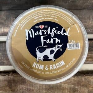 marshfield rum & raisin ice cream (1 litre)