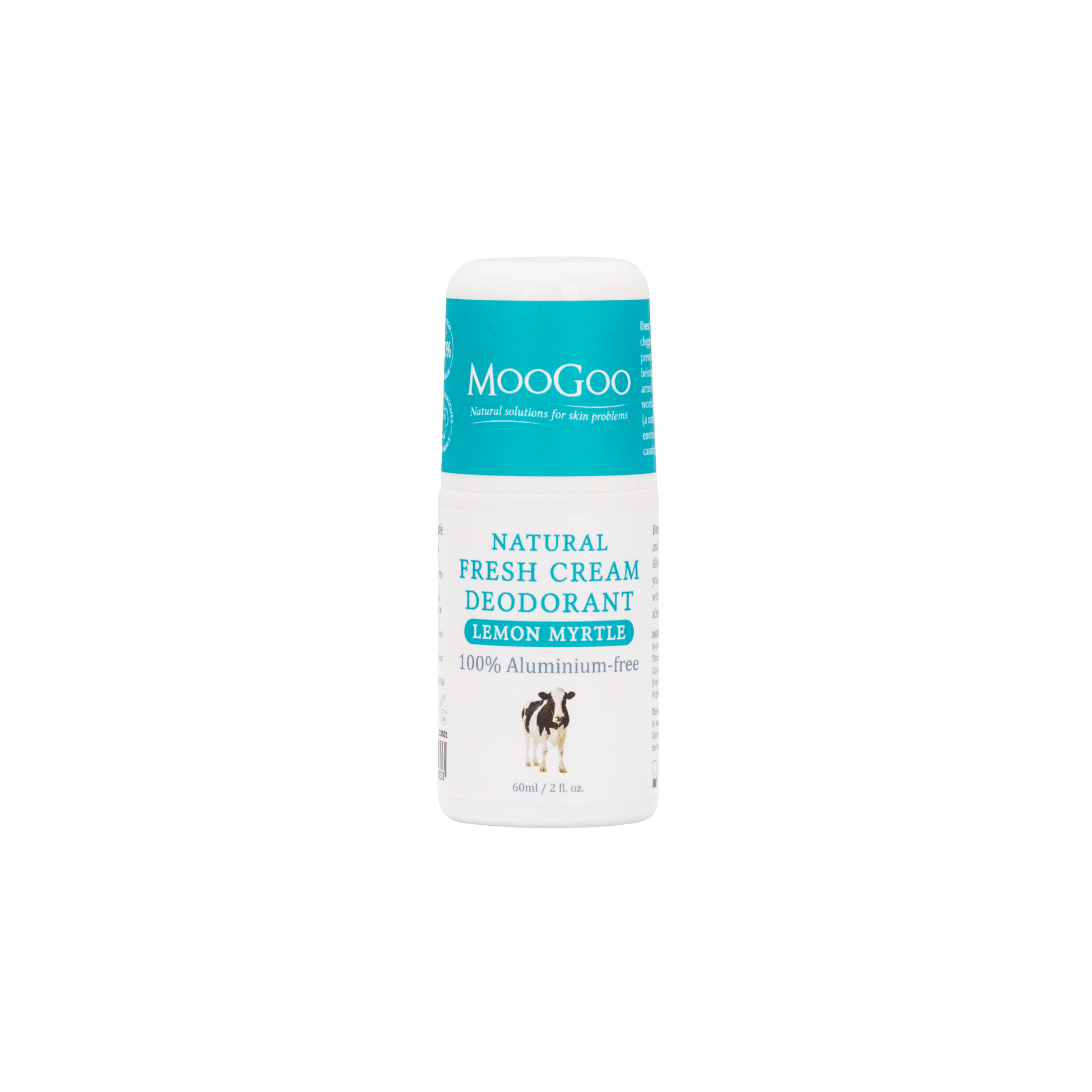 moogoo natural fresh cream deodorant lemon myrtle (60ml)