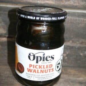 Opies pickled walnuts in vinegar