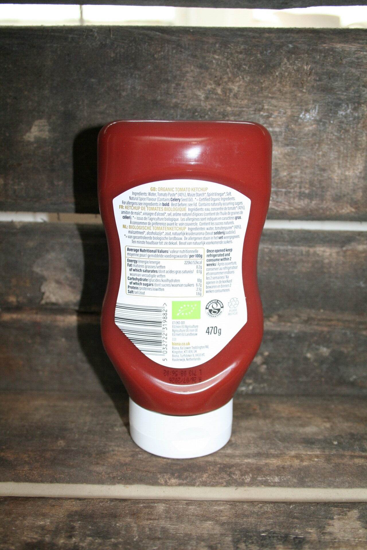 Biona organic tomato ketchup