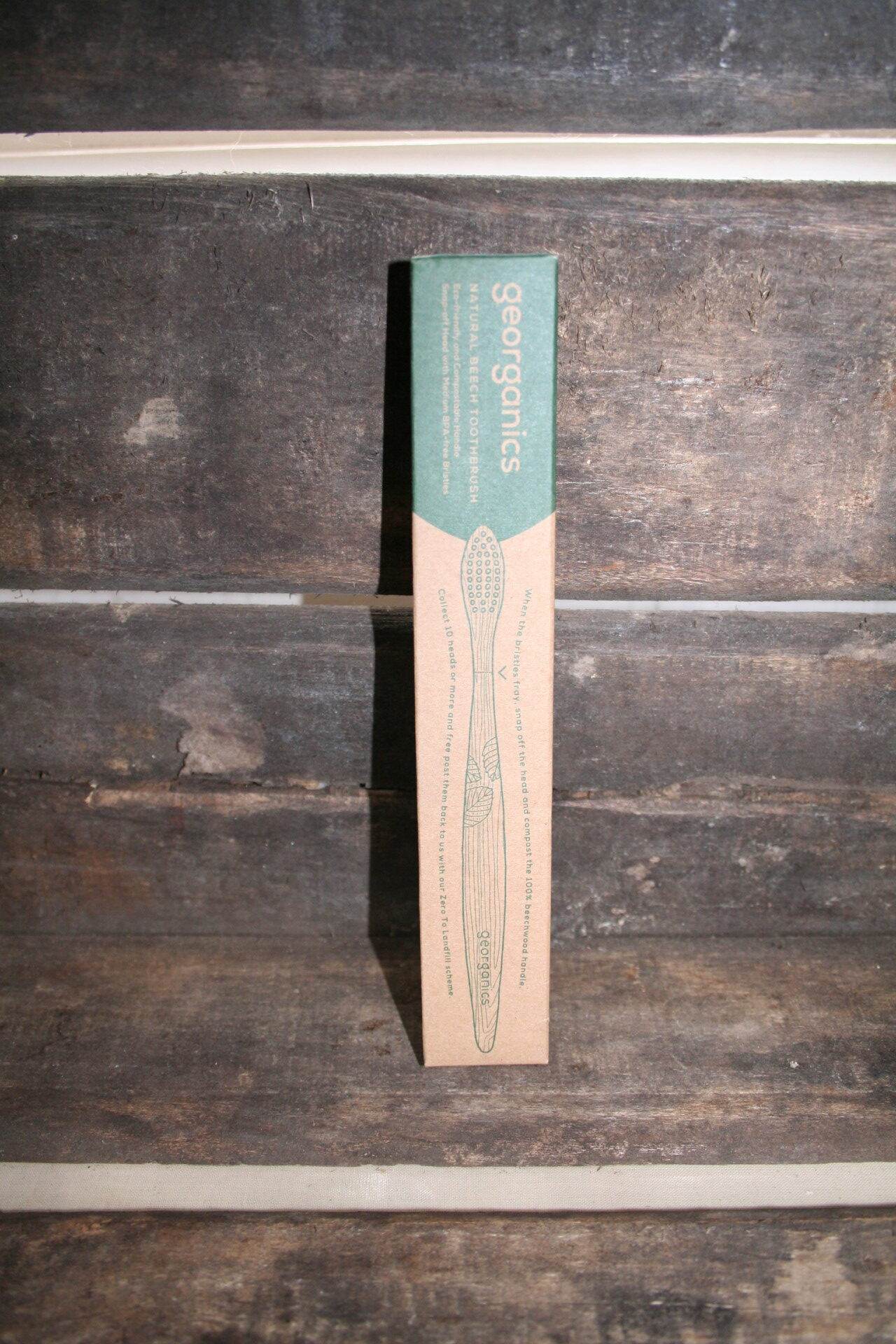 Georganics natural beech toothbrush