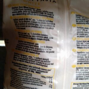 biona pasta white fusilli (500g)