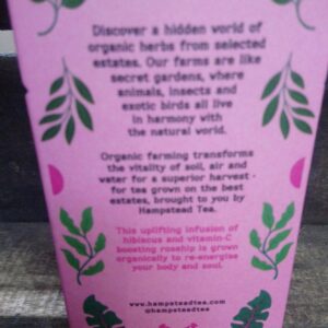 hampstead organic tea wild rosehip & hibiscus (20 sachets)