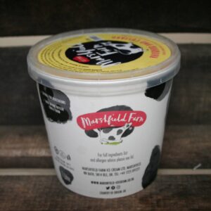 Marshfield rhubarb and custard ice cream
