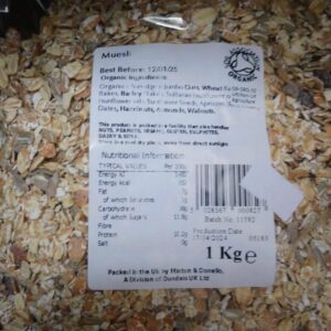 organically speaking organic muesli (1kg)