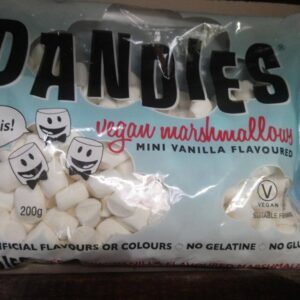 dandies vanilla vegan mini vanilla mashmallows