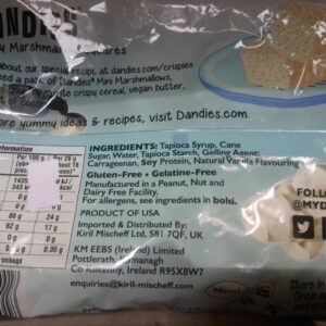 dandies vanilla vegan mini vanilla mashmallows