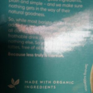 plenish organic barista almond drink (1l)