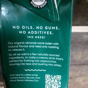 plenish organic barista almond drink (1l)