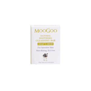 moogoo hydrating cleansing goats milk bar soap (130g)