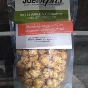 joe & seph's toffee apple and cinnamon popcorn pouch (80g)