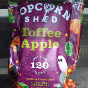 joe & seph's toffee apple and cinnamon popcorn pouch (80g)