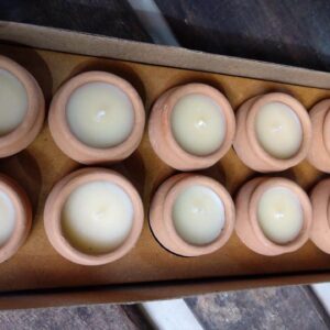 dalit goods megha rose design tealights (x 6)