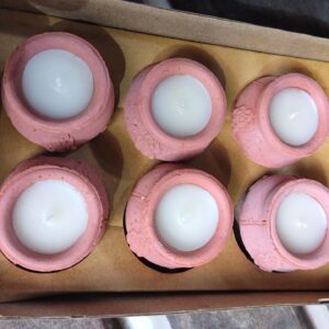 dalit goods megha rose design tealights (x 6)
