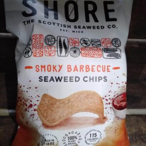shore seaweed chips crisps smoky barbecue (80g)