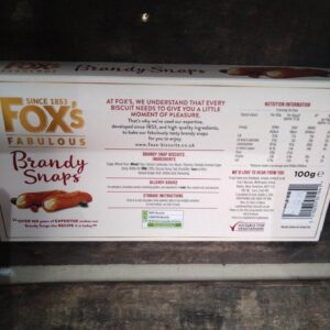 fox's brandy snaps (100g)